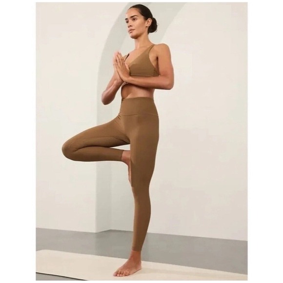Athleta Pants - NWT Athleta Elation Rib Tight in Walnut‎ Brown Size Large New With Tags
